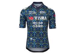 Agu Replica TDF Jersey Da Ciclismo Manica Corta Visma Uomini Blu - L