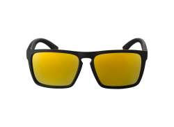 Agu Repos Radsportbrille Gold - Schwarz