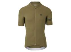 Agu Solid Cycling Jersey Ss Performance Men Strategy Groen