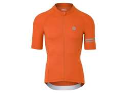 Agu Solid Cycling Jersey Ss Performance Men Orange - 3XL