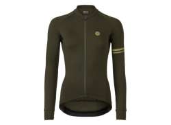 Agu Solid Tricou Cu Mânecă Lungă Pentru Ciclism Performance Damă Forest Verde - 2XL