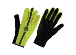 Agu Tech Regn Handsker Commuter Neon Gul - XL
