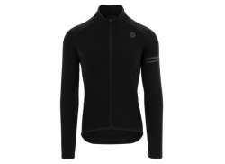 Agu Thermo Tricou Cu Mânecă Lungă Pentru Ciclism Essential Bărbați Negru - 3XL