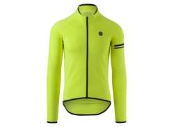 Agu Thermo Tricou Cu Mânecă Lungă Pentru Ciclism Essential Ls Bărbați Fluo Galben - 3XL