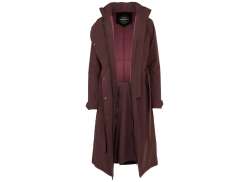 Agu Trench Belagd Vinter Regnrock Kvinnor Modica Brun Modica Bruin