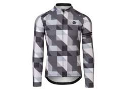 Agu Triangle Stripe Fahrradtrikot Essential Herren Black