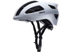 Agu Vigarous サイクリング ヘルメット ホワイト/マット シルバー - S/M 54-58