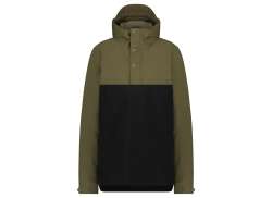 Agu Winter Rain Anorak Urban Outdoor Men Black/Green - XS