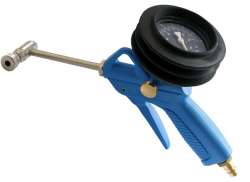 Alligator Banden Luchtpistool met Manometer - Blauw/Zwart
