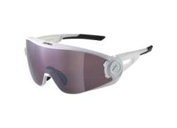 Alpina 5W1NG Radsportbrille Q+CMR - Matt Weiß