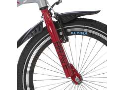 Alpina Brave フォーク 20 インチ - レッド