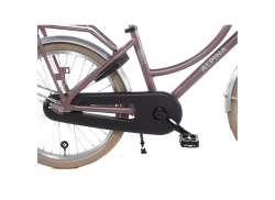 Alpina Cargo Bicicleta Para Rapariga 22" Cubo Do Travão - Matt Madeira Rosa