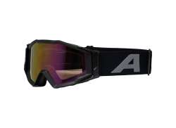 Alpina Circus Q-Lite Lunettes De Sport Mirror Rouge - Mat Noir
