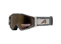 Alpina Circus Q-Lite Sport Glas&ouml;gon Mirror Guld - Matt Sand