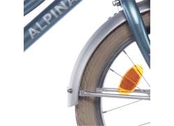 Alpina 挡泥板套装 16&quot; 货物 - 哑光 银色