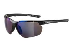 Alpina Defey HR Cycling Glasses Ceramic Mirror Blue - Black