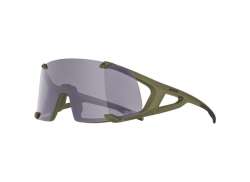 Alpina Hawkeye Q-Lite Fogstop Óculos De Ciclismo Púrpura - Azeitona