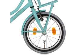 Alpina カーゴ 女児用自転車 16" ブレーキ ハブ - マット ライト グリーン