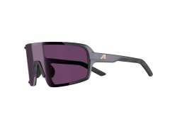 Alpina Lumin Cycling Glasses Pink - Mat Gun Metal