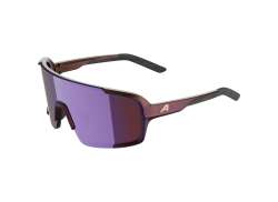 Alpina Lumin Okulary Rowerowe Mirror R&oacute;zowy   Mat Czarny/Purpura