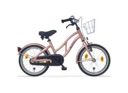 Alpina オーシャン 女児用自転車 18" ブレーキ ハブ - マット Misty ピンク