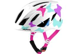 Alpina Pico Childrens Cycling Helmet Parel Wit Vlinder