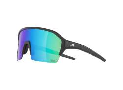 Alpina Ram HR Q-Ligero Gafas De Ciclista Mirror Verde - Matt Negro