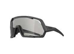 Alpina Rocket Cycling Glasses Mirror Clear - Matt Black