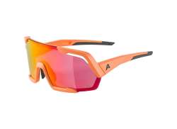 Alpina Rocket Q-Lite Cycling Glasses Mirror Pink - Mat Peach