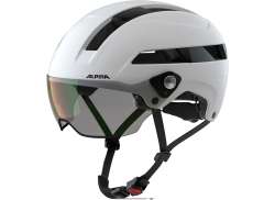 Alpina Soho Visor V 사이클링 헬멧 매트 화이트 - 55-59 cm