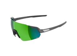 Alpina Turbo Aire Q-Ligero Gafas De Ciclista Mirror Verde - Matt Gris