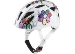 Alpina Ximo Flash Cycling Helmet Kids White Flowers - 47-51