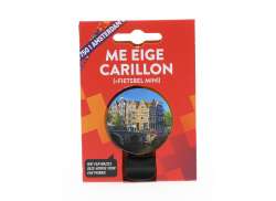 Amsterdam 750 Gracht Em Mokkum Campainha De Bicicleta - Preto