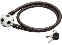 安全 Plus K66 钢缆锁 100 厘米 长 - 煤灰色