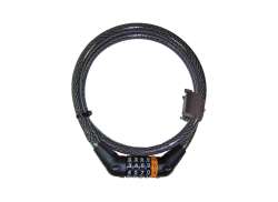 安全 Plus Z69 数字-钢缆锁 150 厘米 &Oslash;12mm - 黑色