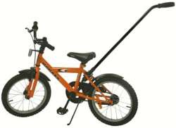 Atran Barra De Empurrar Para. Triciclo/Bicicleta Das Crianças Destacável Preto