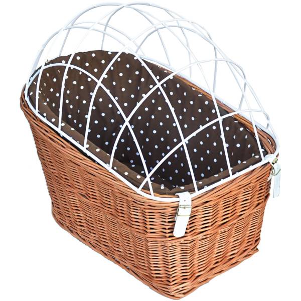 Red Hamper Somerset Cesto PortaLegna In Vimini Marrone Con Fodera In Iuta - 51x51x56 Cm