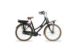 Avalon E-Cargo E-Bike Women 28\" 56cm 7S - Black Mat