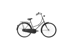 Avalon Omafiets Dames 52cm Remnaaf Staal - Zwart