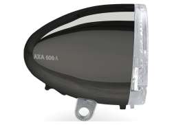 Axa 606 ヘッドライト LED ハブ ダイナモ - ダーク クロム