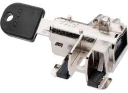 Axa Baterie &Icirc;ncuietoare Pentru. Bosch 2 Țeavă Cadru - Argintiu
