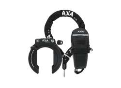 Axa Block XXL 框架锁 套装 可拆卸 钥匙 - 黑色
