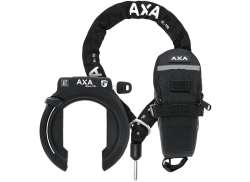 Axa Block XXL 框架锁 套装 可拆卸 钥匙 - 黑色