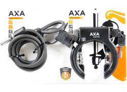 Axa Блокировка Набор Сплошной Plus / Newton Штепсельный Кабель Ø10mmx150cm