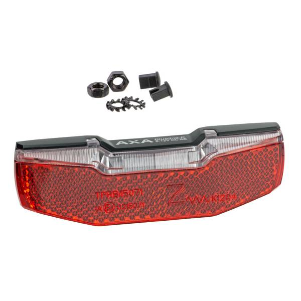 Fanale Posteriore Per Bici Elettrica AXA Blueline 50 Mm – 6-12 V, Sottile E Omologato StVZO, Visibilità 600 Metri, Rosso
