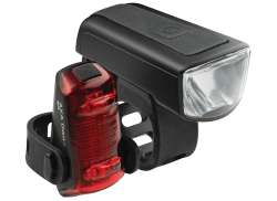 Axa DWN 30 Belysningssats USB - Svart