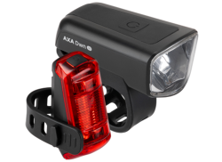 Axa DWN 30 Light Set 30 Lux USB-C - Black