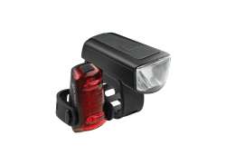 Axa DWN 30 Verlichtingsset USB - Zwart