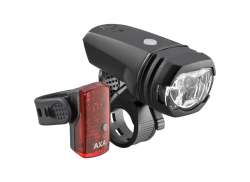 Axa Greenline Juego De Iluminaci&oacute;n LED 50 Lux USB - Negro