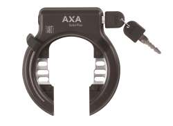 Axa 固体 Plus 框架锁 + 电池 锁 Shimano - 黑色